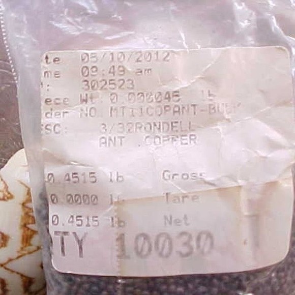 2mm Metal Sead Beads Matte Antique Copper 11/0 Brown Fall Dark Vintage Finish - Picture 2 of 2